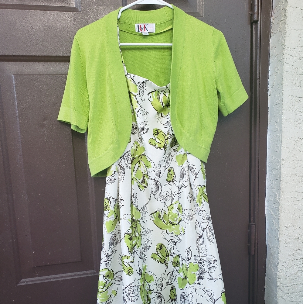 Dress and sweater  two  pieces